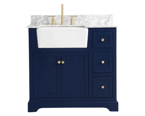 Elegant Bathroom Vanity - Blue (VF60236BL-BS)