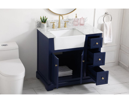 Elegant Bathroom Vanity - Blue (VF60236BL-BS)