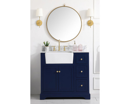 Elegant Bathroom Vanity - Blue (VF60236BL-BS)