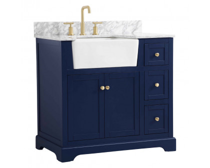 Elegant Bathroom Vanity - Blue (VF60236BL-BS)