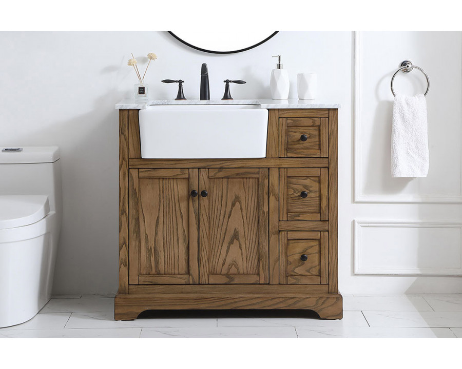 Elegant Bathroom Vanity - Driftwood (VF60236DW)