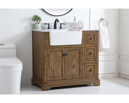 Elegant Bathroom Vanity - Driftwood (VF60236DW-BS)