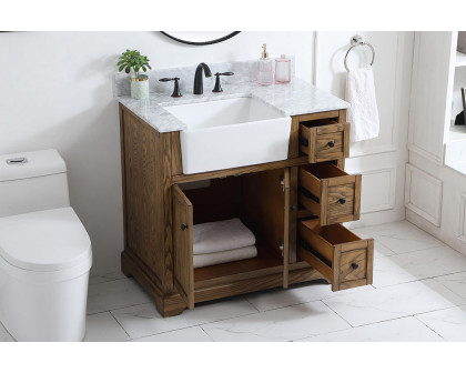 Elegant Bathroom Vanity - Driftwood (VF60236DW-BS)