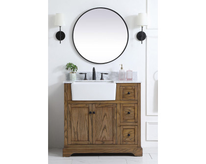 Elegant Bathroom Vanity - Driftwood (VF60236DW-BS)