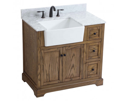 Elegant Bathroom Vanity - Driftwood (VF60236DW-BS)