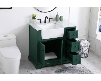 Elegant Bathroom Vanity - Green (VF60236GN)