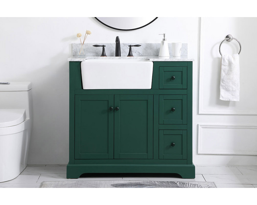 Elegant Bathroom Vanity - Green (VF60236GN-BS)