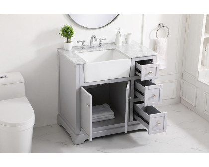 Elegant Bathroom Vanity - Gray (VF60236GR)