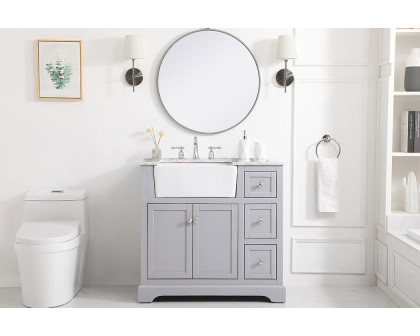 Elegant Bathroom Vanity - Gray (VF60236GR)