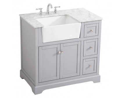 Elegant Bathroom Vanity - Gray (VF60236GR)