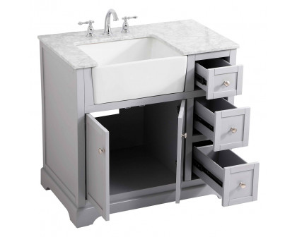 Elegant Bathroom Vanity - Gray (VF60236GR)