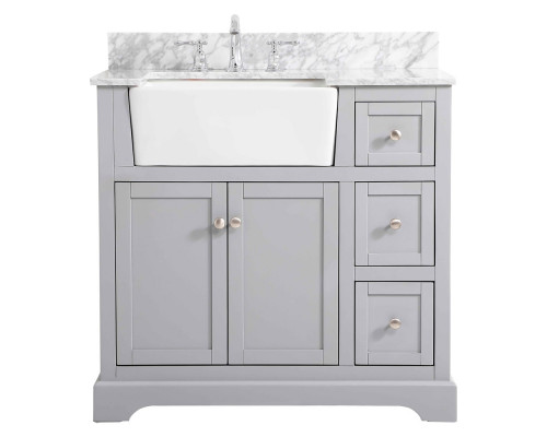 Elegant Bathroom Vanity - Gray (VF60236GR-BS)