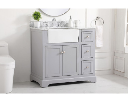 Elegant Bathroom Vanity - Gray (VF60236GR-BS)