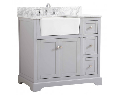 Elegant Bathroom Vanity - Gray (VF60236GR-BS)