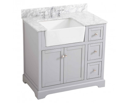 Elegant Bathroom Vanity - Gray (VF60236GR-BS)