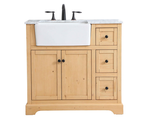 Elegant Bathroom Vanity - Natural Wood (VF60236NW)