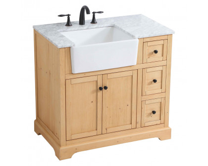 Elegant Bathroom Vanity - Natural Wood (VF60236NW)