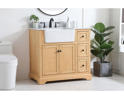 Elegant Bathroom Vanity - Natural Wood (VF60236NW-BS)