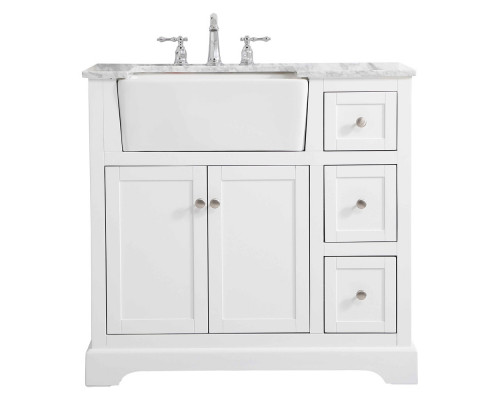 Elegant Bathroom Vanity - White (VF60236WH)