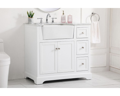 Elegant Bathroom Vanity - White (VF60236WH)