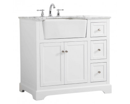 Elegant Bathroom Vanity - White (VF60236WH)