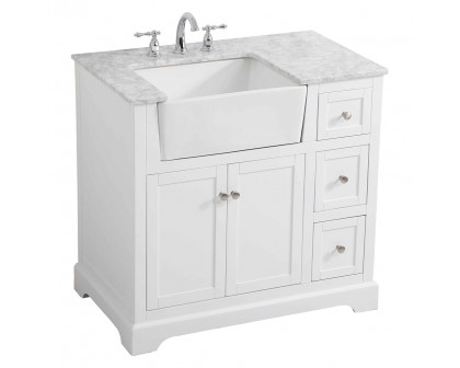 Elegant Bathroom Vanity - White (VF60236WH)