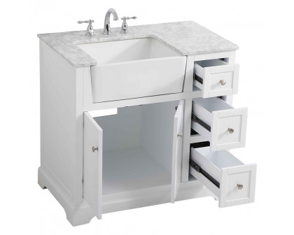 Elegant Bathroom Vanity - White (VF60236WH)