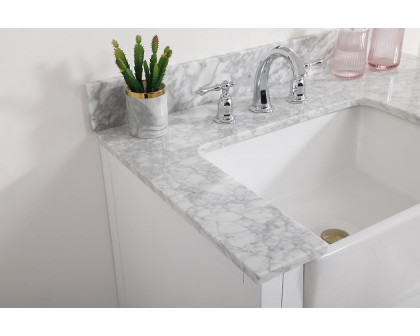 Elegant Bathroom Vanity - White (VF60236WH-BS)