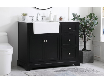 Elegant Bathroom Vanity - Black (VF60242BK)