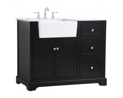 Elegant Bathroom Vanity - Black (VF60242BK)