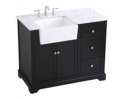 Elegant Bathroom Vanity - Black (VF60242BK)