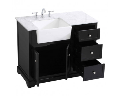 Elegant Bathroom Vanity - Black (VF60242BK)