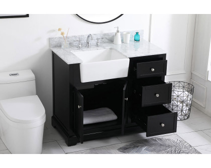 Elegant Bathroom Vanity - Black (VF60242BK-BS)