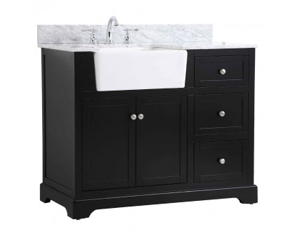 Elegant Bathroom Vanity - Black (VF60242BK-BS)