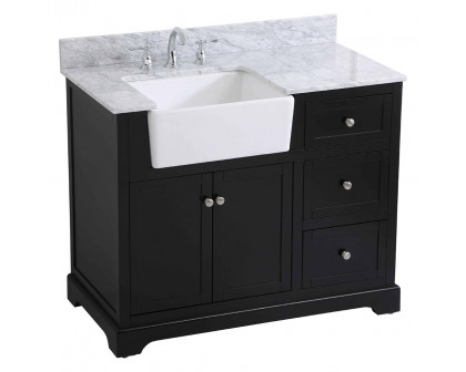 Elegant Bathroom Vanity - Black (VF60242BK-BS)