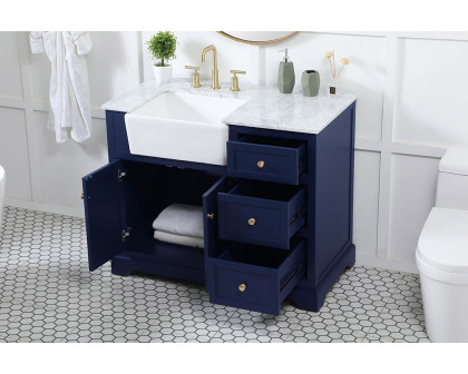 Elegant Bathroom Vanity - Blue (VF60242BL)