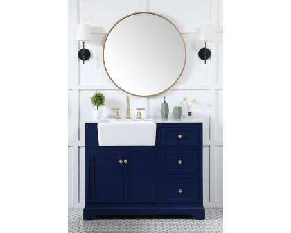 Elegant Bathroom Vanity - Blue (VF60242BL)