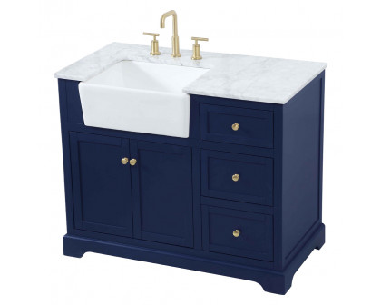 Elegant Bathroom Vanity - Blue (VF60242BL)