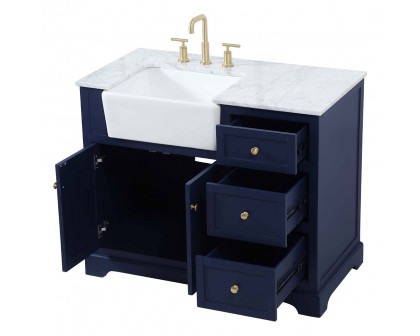 Elegant Bathroom Vanity - Blue (VF60242BL)