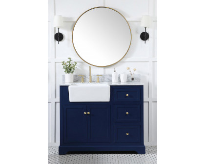 Elegant Bathroom Vanity - Blue (VF60242BL-BS)