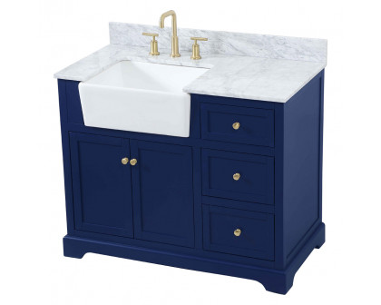 Elegant Bathroom Vanity - Blue (VF60242BL-BS)