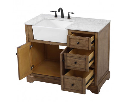 Elegant Bathroom Vanity - Driftwood (VF60242DW)