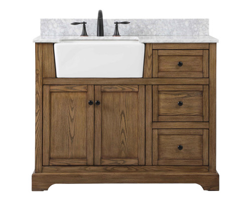 Elegant Bathroom Vanity - Driftwood (VF60242DW-BS)