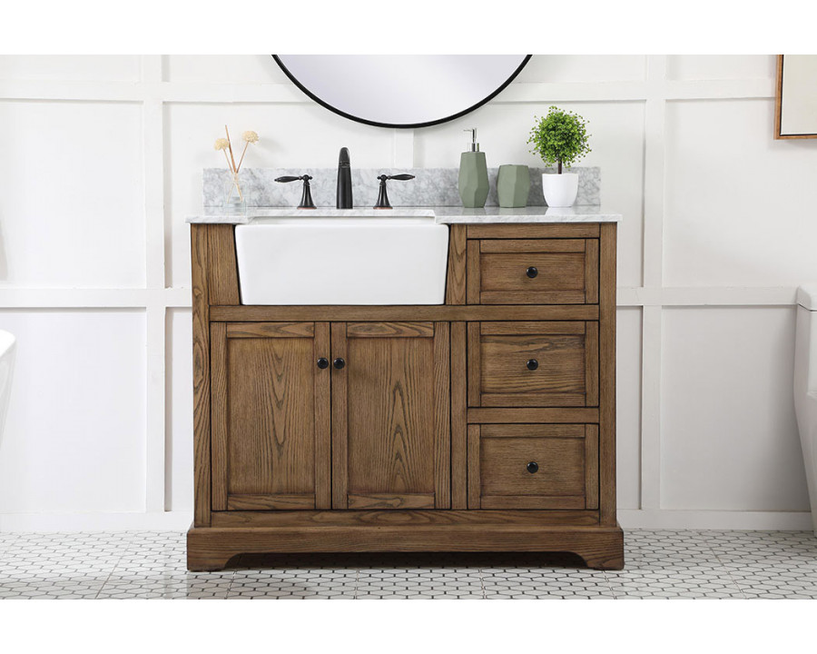 Elegant Bathroom Vanity - Driftwood (VF60242DW-BS)