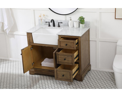 Elegant Bathroom Vanity - Driftwood (VF60242DW-BS)