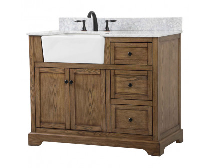 Elegant Bathroom Vanity - Driftwood (VF60242DW-BS)