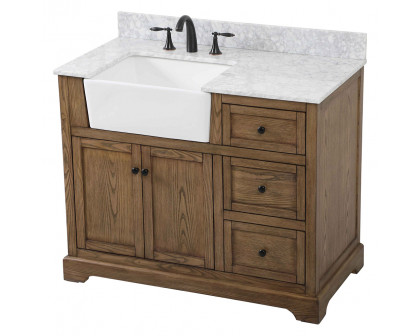 Elegant Bathroom Vanity - Driftwood (VF60242DW-BS)