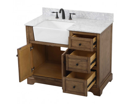 Elegant Bathroom Vanity - Driftwood (VF60242DW-BS)