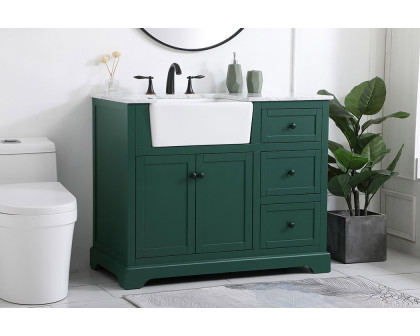 Elegant Bathroom Vanity - Green (VF60242GN)