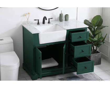 Elegant Bathroom Vanity - Green (VF60242GN)